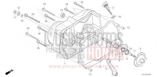 RIGHT CRANKCASE COVER CRF50FP de 2023
